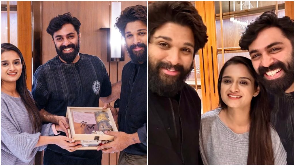 Govind Padmasurya with Allu Arjun 