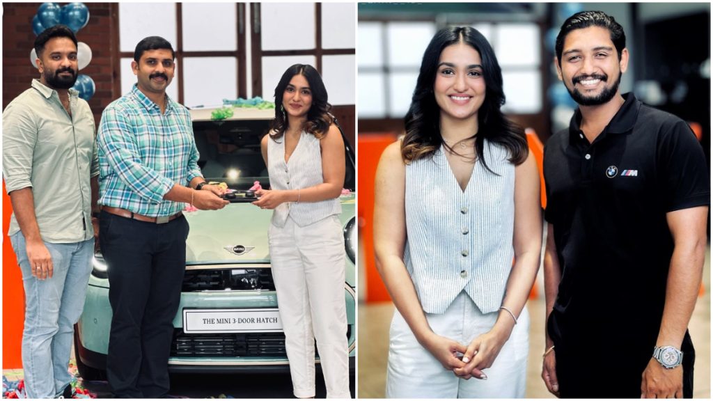 Saniya Iyappan new car MINI Cooper S