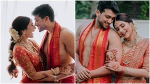 Kalidas Jayaram and Tarini got married
